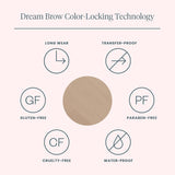 Dream Brow Eye Brow Gel, Long Lasting Eyebrow Gel, Waterproof, Transfer Proof Tinted Filler Eyebrow Mascara (Blonde)