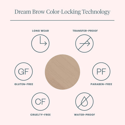 Dream Brow Eye Brow Gel, Long Lasting Eyebrow Gel, Waterproof, Transfer Proof Tinted Filler Eyebrow Mascara (Blonde)